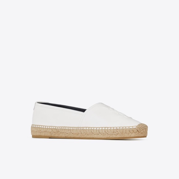 Saint Laurent YSL Cassandre white leather espadrille 38 - Picture 5 of 5
